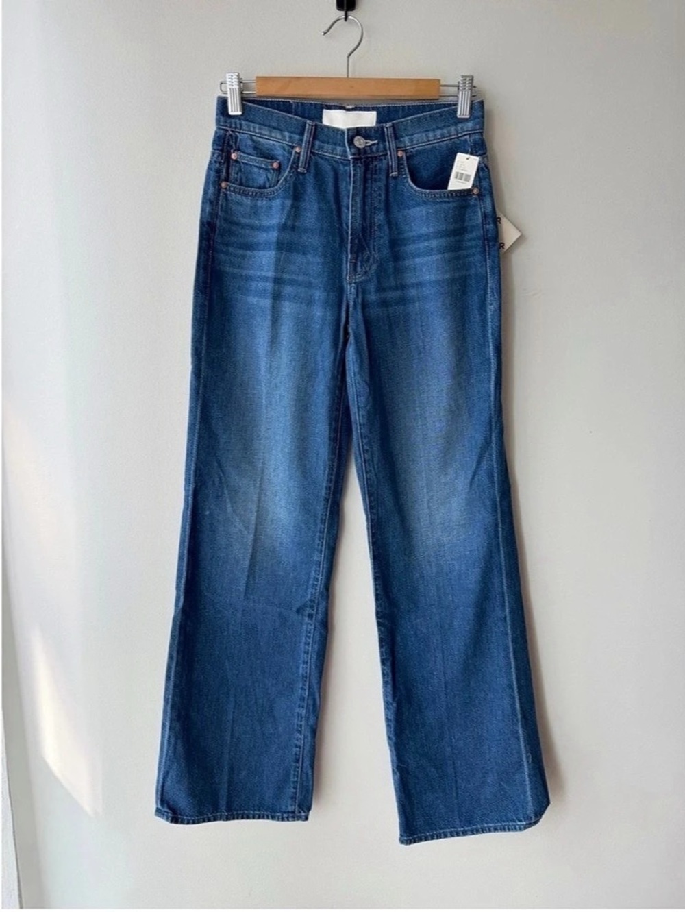MOTHER Maven Skimp Mid-Rise Wide Leg Jeans NWT